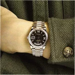 Steal Super Clone 36mm Rolex Day-Date 128235 Everose Eisenkiesel - Image 5