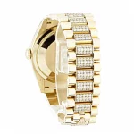 Steal Super Clone 36mm Rolex Day-Date 128235 Everose Eisenkiesel - Image 4