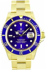 Discounted Swiss Rolex Submariner 16618 Blue Dial Watch