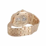 Audemars Piguet Royal Oak 26518OR 41mm Pink Gold Skeleton Tourbillon Super Clone - Image 5