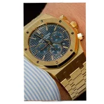Audemars Piguet Royal Oak 26320BA 41mm Blue Dial Super Clone Watch - Image 4