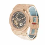 AP Royal Oak 15407ST 41mm Rose Gold Skeleton Super Clone Watch - Image 3