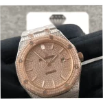 Audemars Piguet Royal Oak 15400SR 41mm Pink Dial Super Clone Watch - Image 4