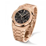 Audemars Piguet Royal Oak 41mm Super Clone Rose Gold Black Dial - Image 3