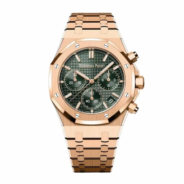 Audemars Piguet Royal Oak Offshore 26240OR 41mm Rose Gold Green Super Clone