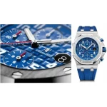 Audemars Piguet Royal Oak Offshore 44mm Blue Dial Super Clone Watch - Image 7