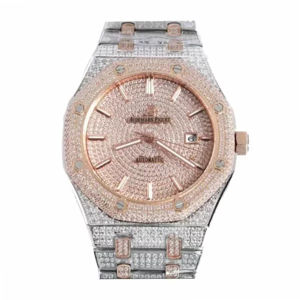 Audemars Piguet Royal Oak 15400SR 41mm Pink Dial Super Clone Watch