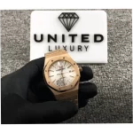 Audemars Piguet Royal Oak 15400OR 41mm Pink Gold Super Clone Watch - Image 5