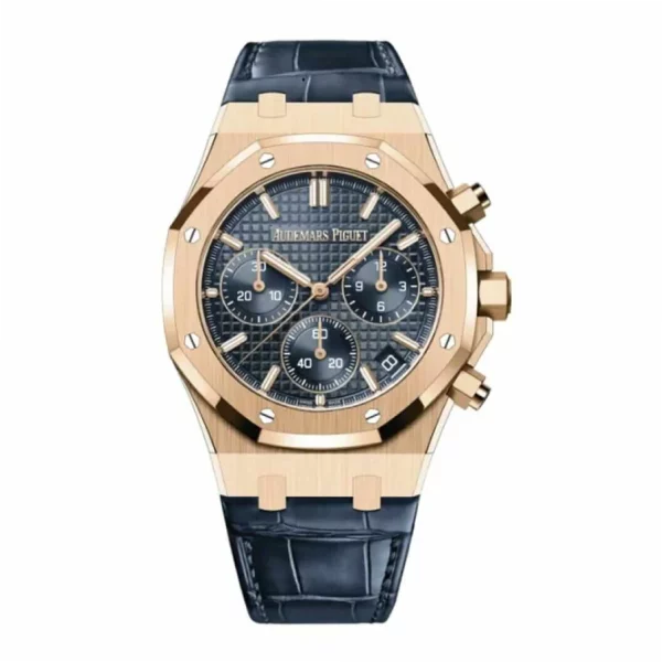 Audemars Piguet Royal Oak Offshore 26240OR 41mm Rose Gold Blue Dial Super Clone