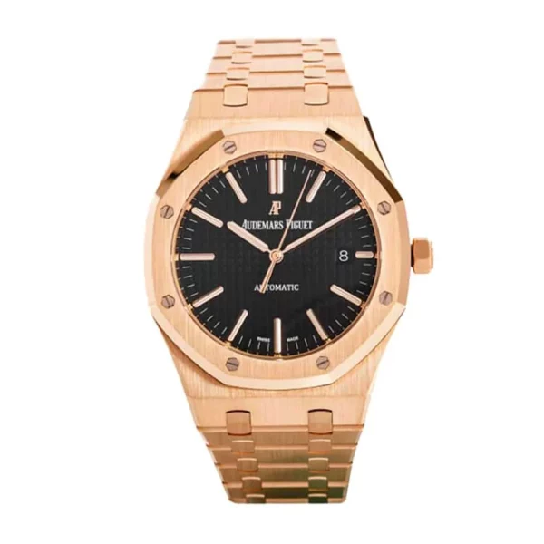 Audemars Piguet Royal Oak 15400OR 41mm Rose Gold Black Dial Super Clone