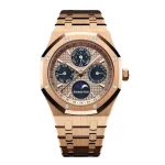 Audemars Piguet Royal Oak 26574BA 44mm Rose Gold Perpetual Calendar Super Clone