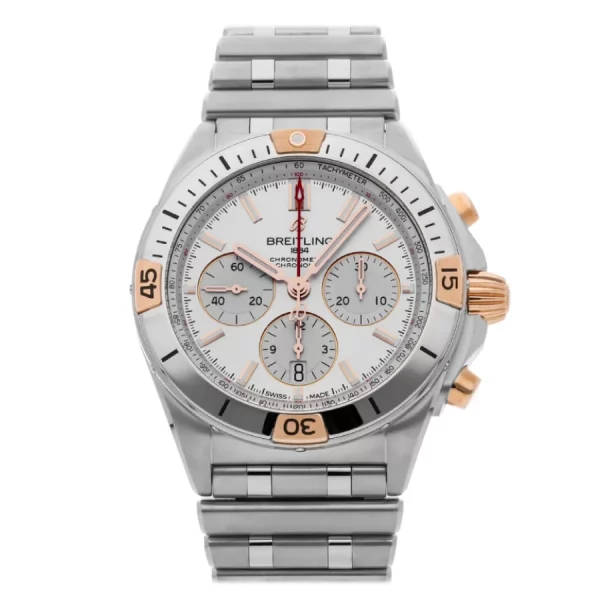Breitling Chronomat B01 42mm White Dial Steel Super Clone Watch