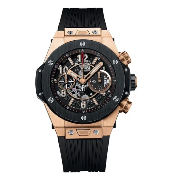 Hublot Big Bang 45mm Rose Gold Skeleton Super Clone Watch