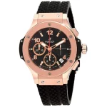 Hublot Big Bang 44mm Rose Gold Black Rubber Super Clone Watch - Image 3