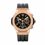 Hublot Big Bang 44mm Rose Gold Black Rubber Super Clone Watch