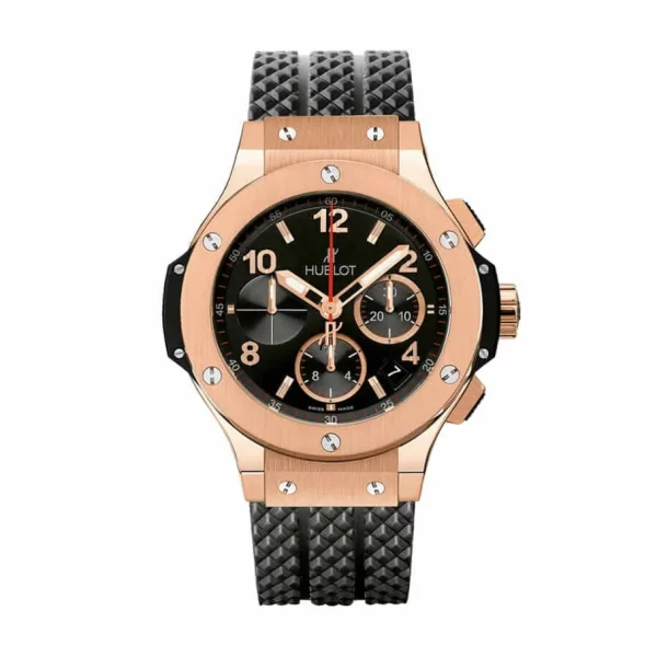 Hublot Big Bang 44mm Rose Gold Black Rubber Super Clone Watch