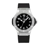 Hublot Big Bang 38mm Steel Diamond Bezel Black Rubber 361.SX.1270.RX.1104 Super Clone