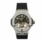 Hublot Big Bang 45mm All Black Diamond Super Clone Watch 411.JX.1170.RX