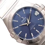 Omega Constellation 40mm Blue Dial 8938 Super Clone Steel Watch - Image 3
