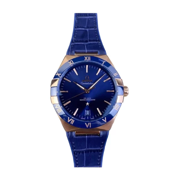 Omega Constellation 40mm Blue Strap Super Clone Watch 131.53.39.20.08.001