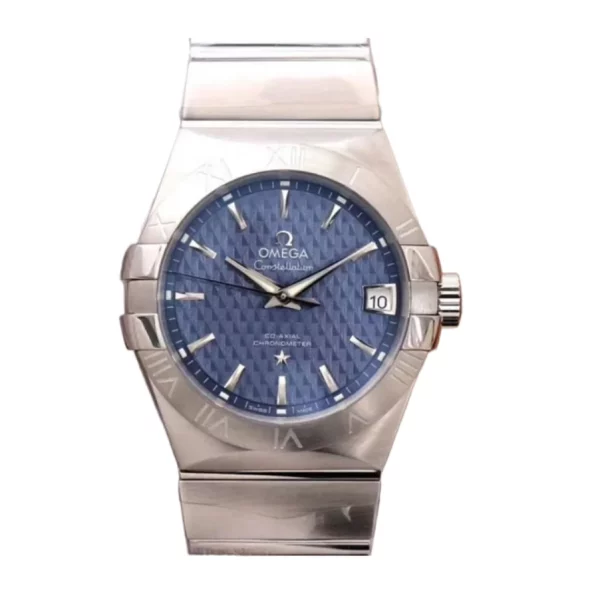 Omega Constellation 40mm Blue Dial 8938 Super Clone Steel Watch