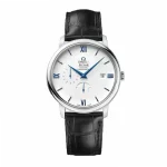 Omega De Ville Prestige 39.5mm White Dial Black Leather Super Clone Watch