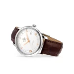 Omega De Ville Prestige 39.5mm White Dial Brown Leather Super Clone Watch - Image 3