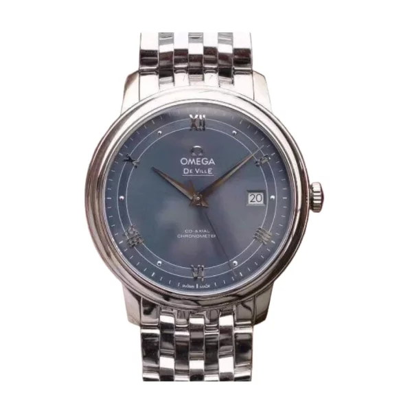 Omega De Ville Prestige 40mm Blue Dial 904L Steel Super Clone Watch