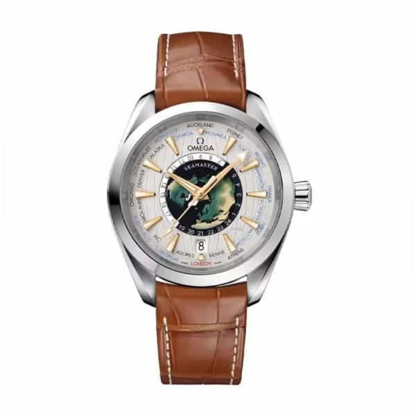 Omega Seamaster Aqua Terra Worldtimer 43mm Platinum Super Clone