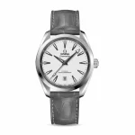 Omega Aqua Terra 38mm Super Clone 8800 Grey Leather Watch