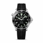 Omega Seamaster 2254 41mm Super Clone Watch Black Dial Rubber