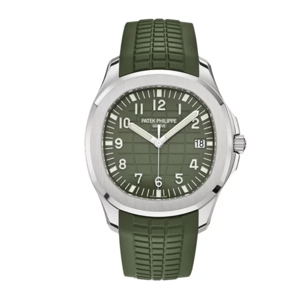 Patek Philippe Aquanaut 5168G Super Clone 42.2mm Green Rubber Strap