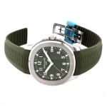 Patek Philippe Aquanaut 5168G Super Clone 42.2mm Green Rubber Strap - Image 4