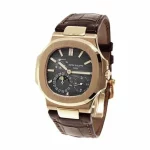 Patek Philippe Nautilus 324 S C Rose Gold Brown Leather Super Clone - Image 3