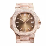 Patek Philippe Nautilus 5711 R8 Super Clone 40.5mm Iced Out Watch