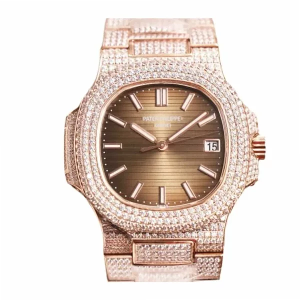 Patek Philippe Nautilus 5711 R8 Super Clone 40.5mm Iced Out Watch