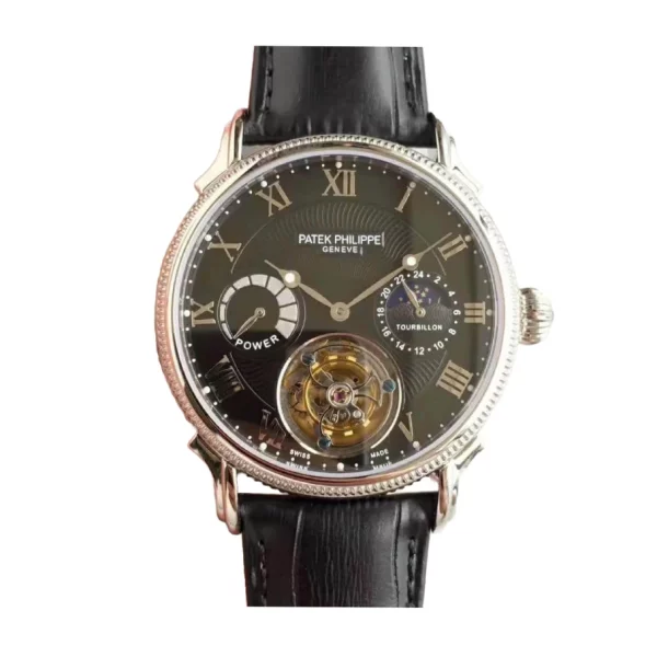 Patek Philippe Tourbillon Moonphase 40mm Black Dial 1:1 Super Clone