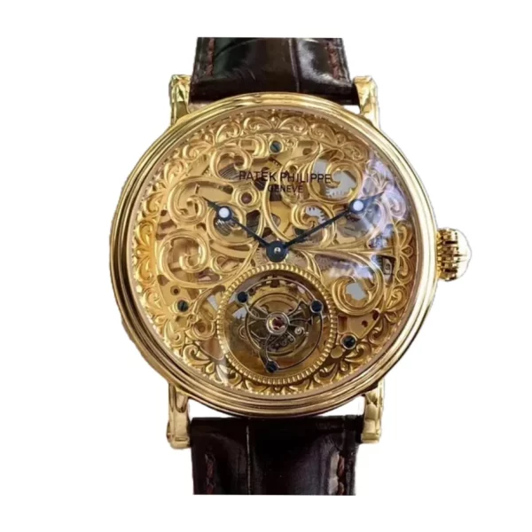 Patek Philippe P83000 40mm Yellow Gold Tourbillon Super Clone Watch