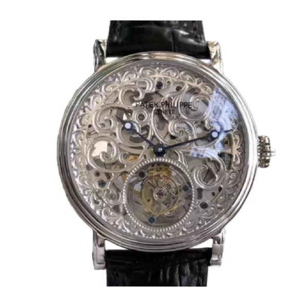 Patek Philippe P83000 Tourbillon 40mm Silver Dial Super Clone