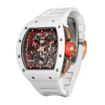 Richard Mille RM 011-FM 50mm White Skeleton Super Clone Watch - Image 3