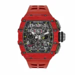 Richard Mille RM11-03 Red Carbon Rubber 44mm Super Clone Watch