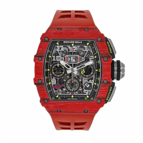Richard Mille RM11-03 Red Carbon Rubber 44mm Super Clone Watch