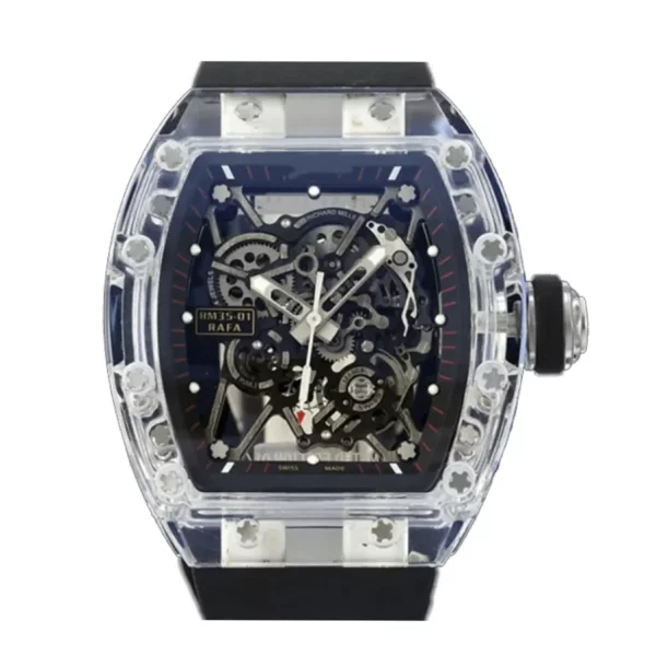 Richard Mille RM 35-01 Black Carbon TPT 50mm Super Clone Watch