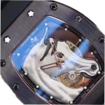 Richard Mille RM52-02 Horse 40mm Black Skeleton Super Clone Watch - Image 3