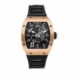 Richard Mille RM005 Rose Gold Black Rubber Super Clone Watch