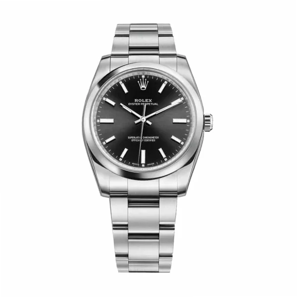 Rolex Oyster Perpetual 34mm 114200 Black Dial Super Clone Watch