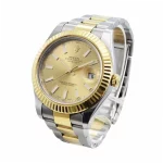 Rolex Datejust 126333 41mm Super Clone Watch Yellow Gold Steel - Image 3