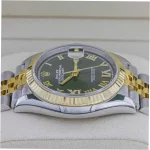 Rolex Datejust 126283RBR 36mm Gold Steel Green Dial Super Clone - Image 6