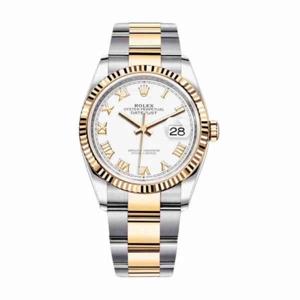 Rolex Datejust 126300 36mm White Roman Super Clone Watch