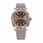Rolex Datejust 126331 41mm Brown Dial Steel Rose Gold Super Clone
